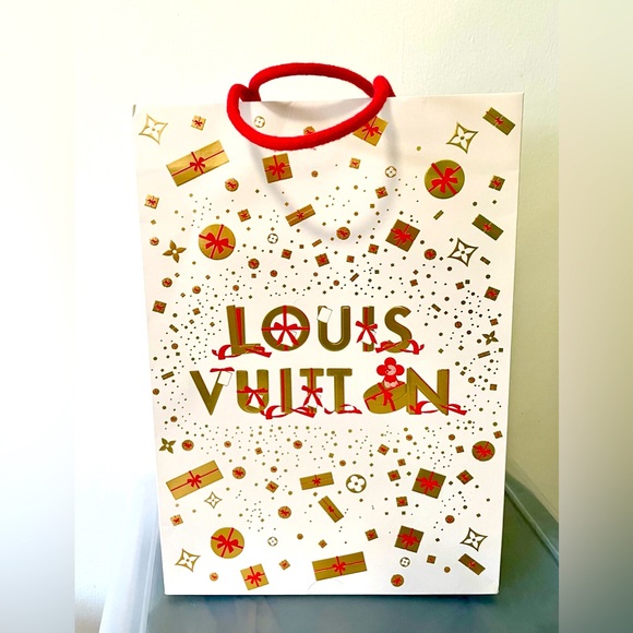 Louis Vuitton Handbags - Louis Vuitton paper holiday shopping bag 2023 14”H